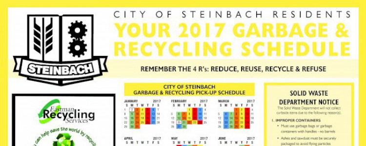 2017 Garbage Schedule Available